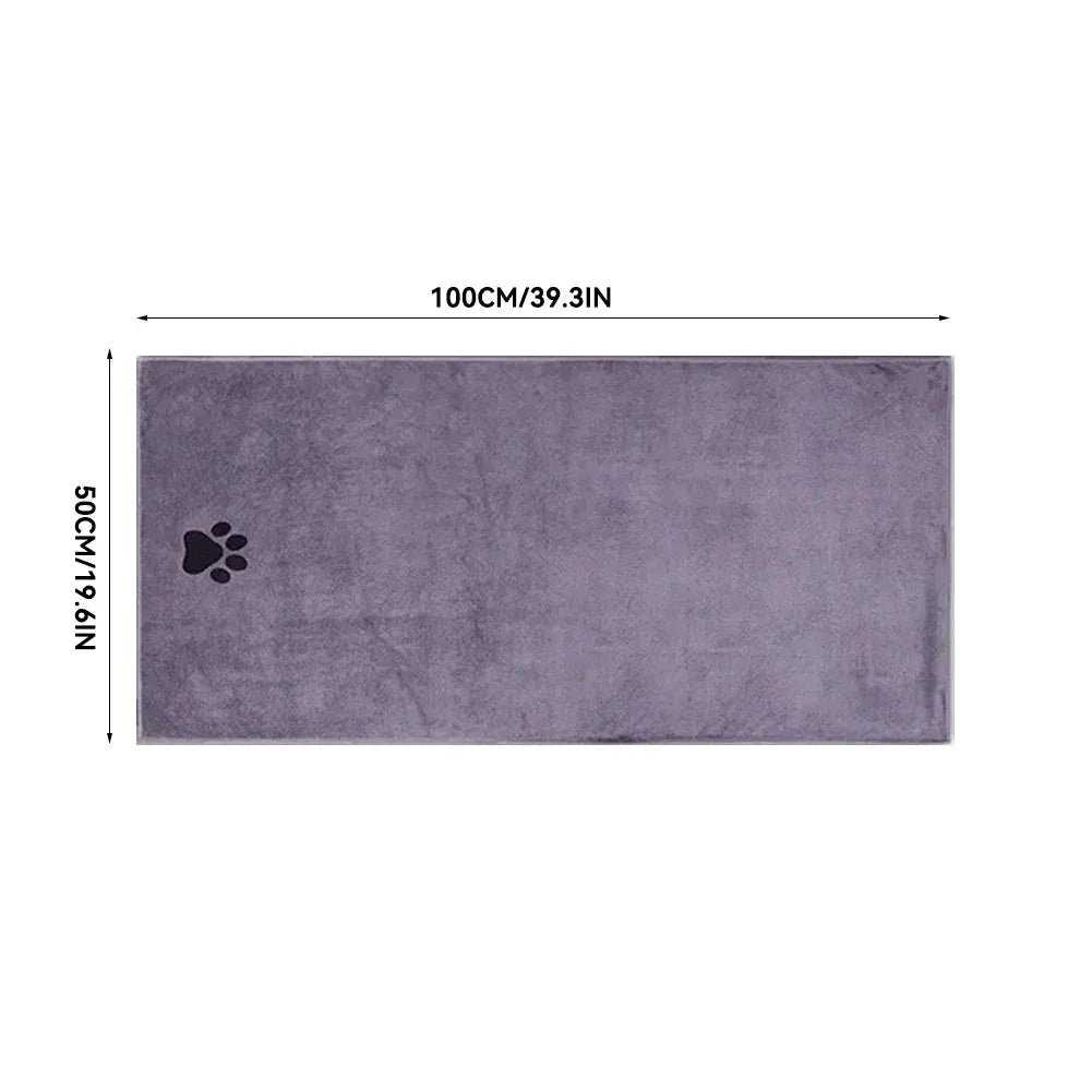 Grey towel in the large 50 x 100 cm size