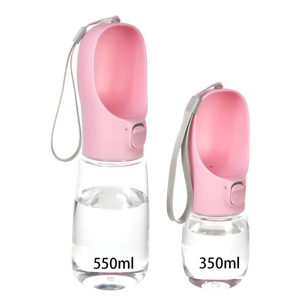 Size diagram showing the 350 ml and 550 ml bottle heights