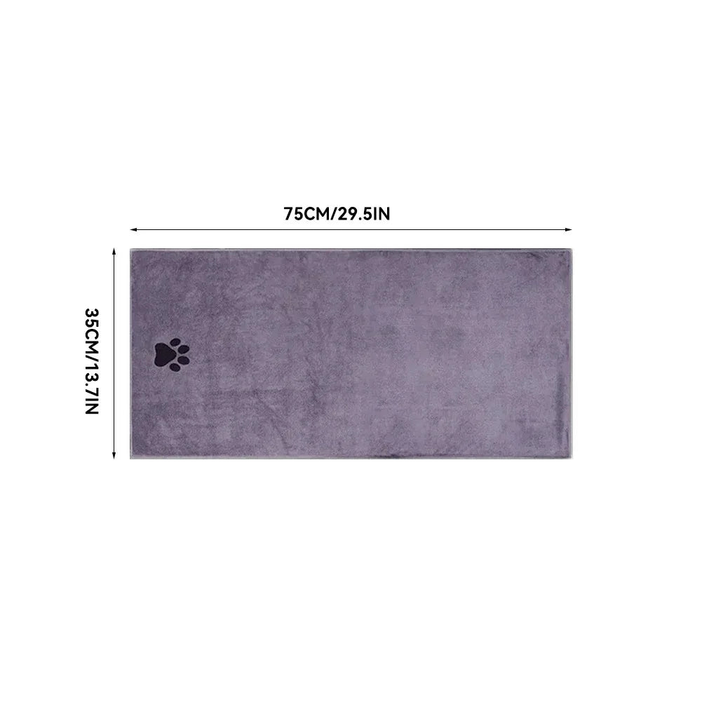 Grey towel in the small 35 x 75 cm size