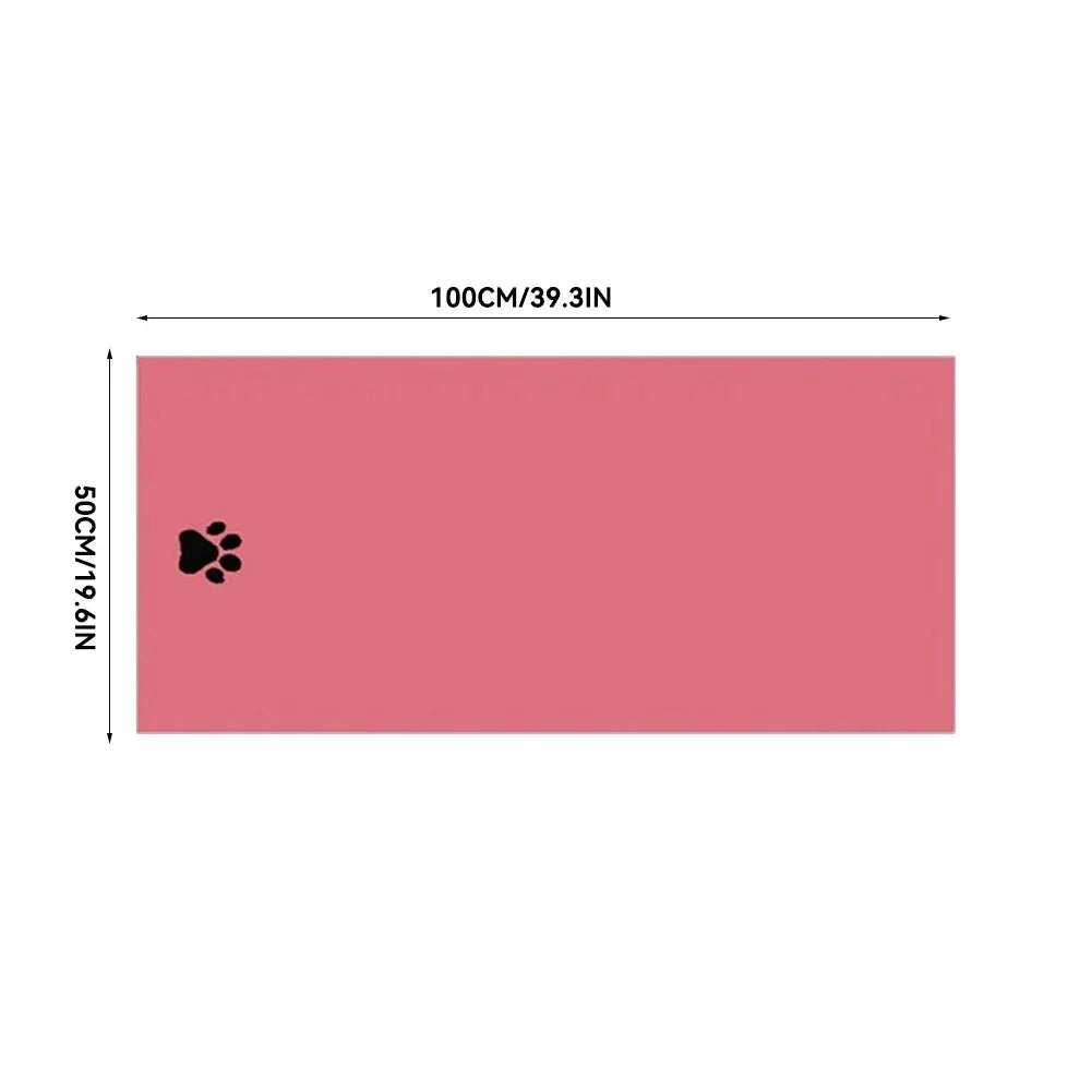 Pink towel in the large 50 x 100 cm size